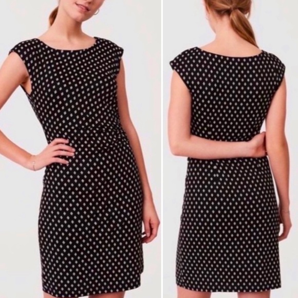 Loft Side shirred Ponte Slip dress - Picture 1 of 4